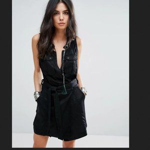 Free People Desert Daylight Mini Dress -- Black